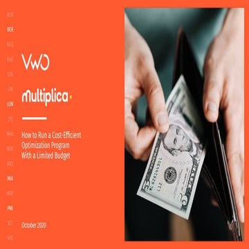 How to Run a Cost-Efficient Optimization Program With a Limited Budget