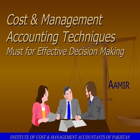 Cost & Management Accounting Techniques