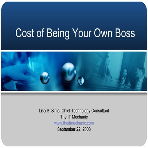 Cost Of Being Your Own Boss