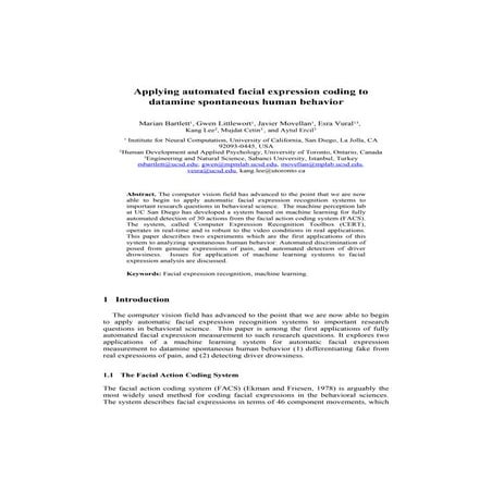 Facial expression recognition of 3D image using facial action coding ...