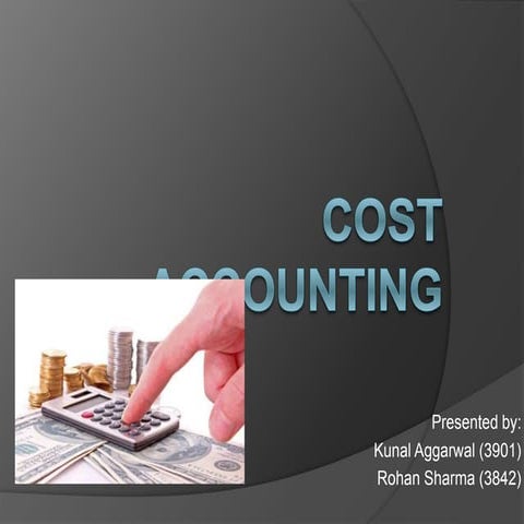 methods, techniques and system of costing