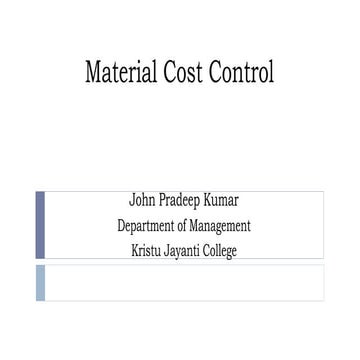 Cost Accounting - Material cost control.pdf