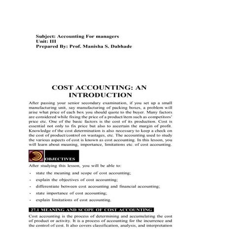 Subject- AFM-Cost_Accounting_Notes Unit-3.pdf