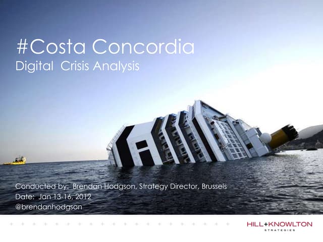 Costa Concordia & Digital Crisis Ma...