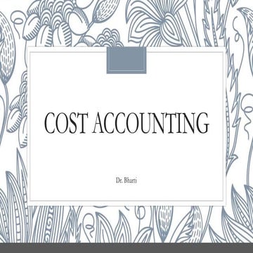 Cost acounting
