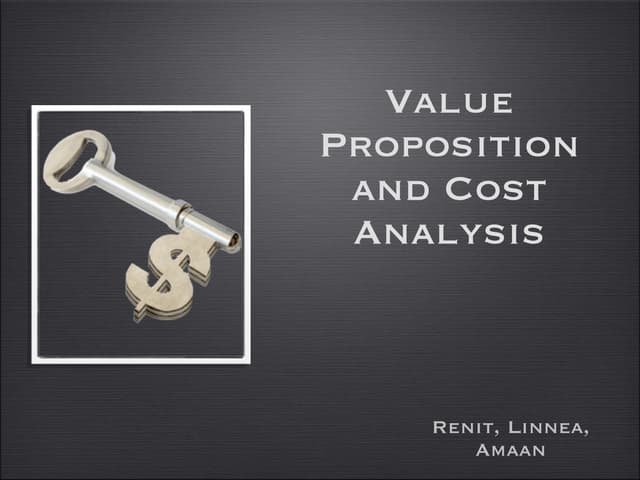 Key Account Management - Value Prop...
