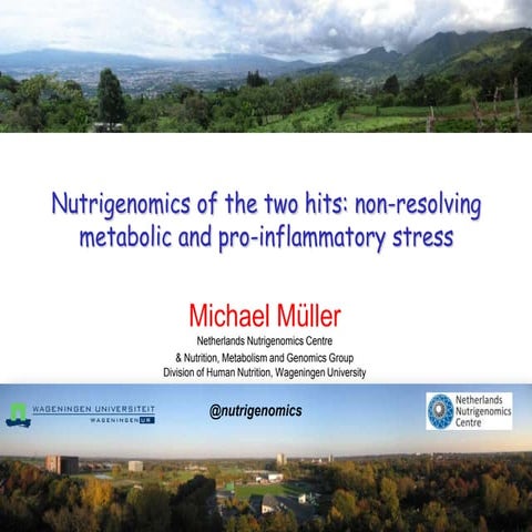 Nutrigenomics of the two hits: non-resolving metabolic and pro-inflammatory s...