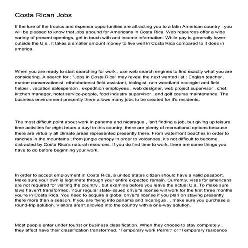 Relocating to Costa Rica: A Guide for 2023 | PDF