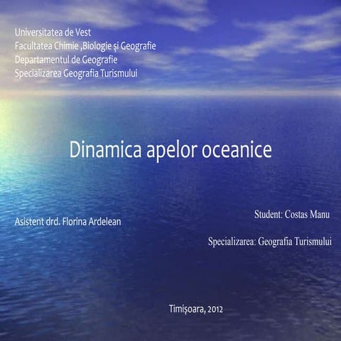  Dinamica apelor oceanice