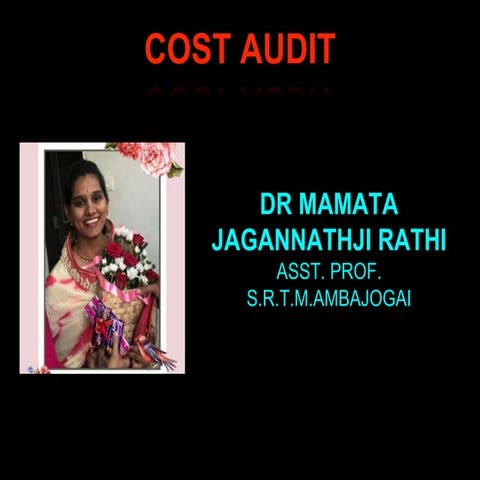 Cost audit 