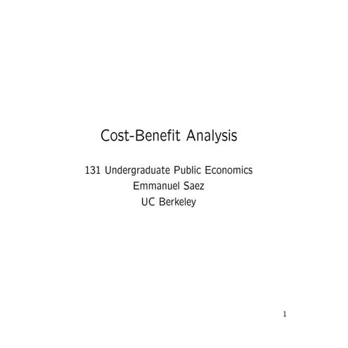 Cost benefit 