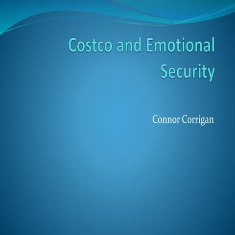 Costco and emotional security