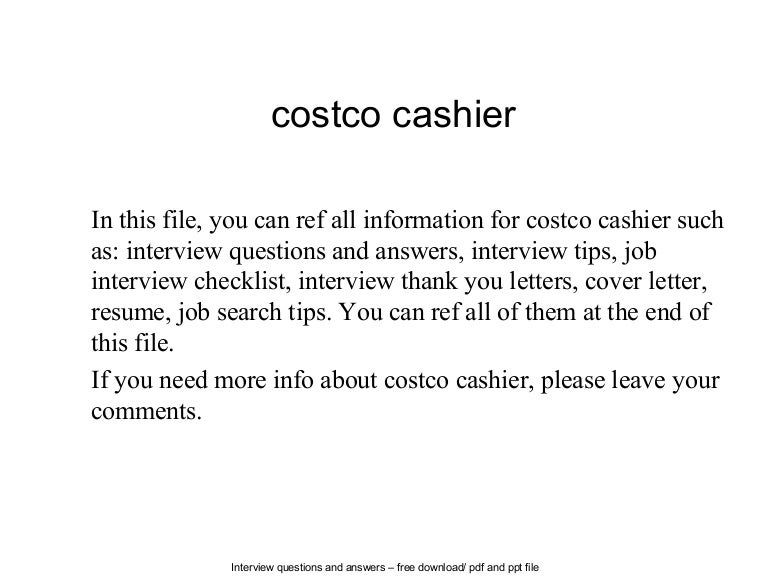 costco resume examples
