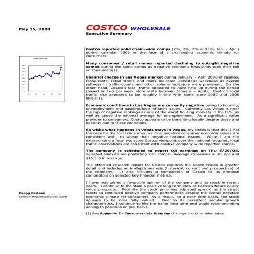 Costco  financial analysis  may 2008 slideshare