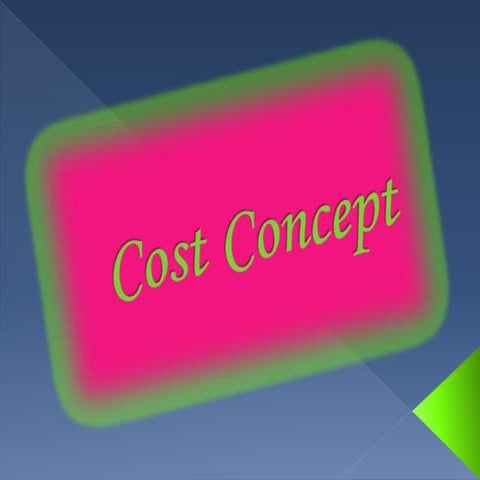 Cost concept ana