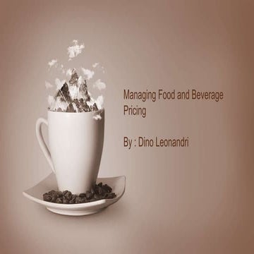 How to Manage Cost in your Hotel- Cost Control #6 by Dino Leonandri
