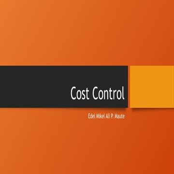 Chapter 1 Cost Control Purchasing food and beverage