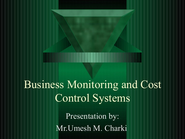 Cost Control Systems