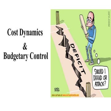 Cost dynamics & budgetary control