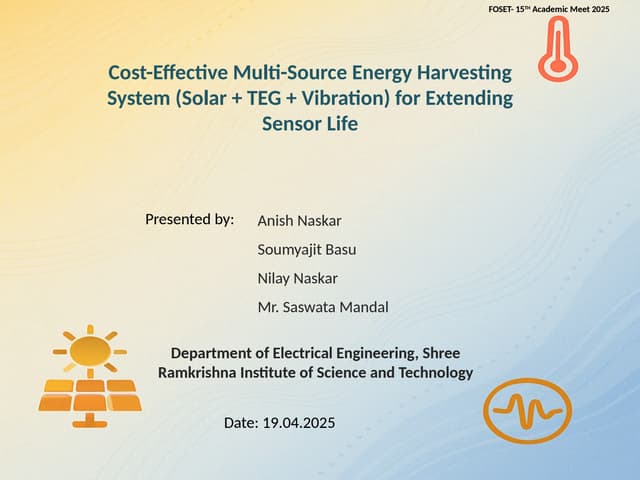 A closer look at Outdoor Lighting Energy Harvesting System Cost