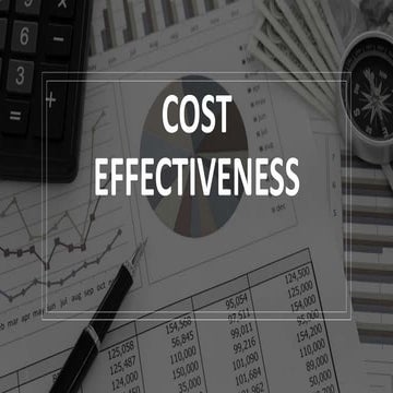 COST EFFECTIVENESS 