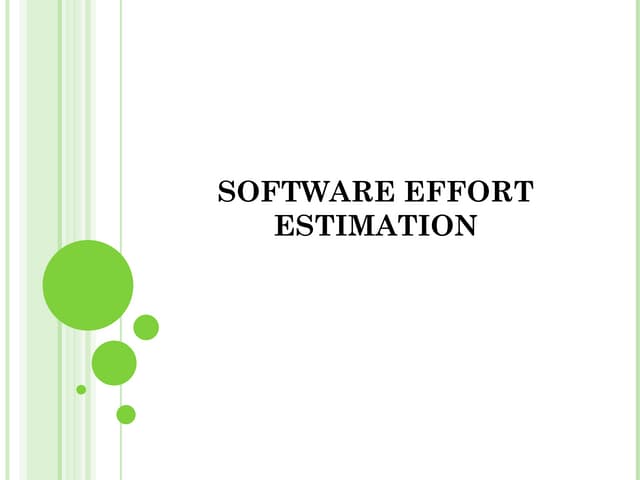 Cost effort in softwrae project management.ppt