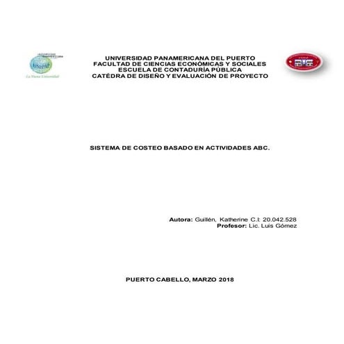 Costeo de actividades ABC