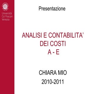 costi ACC 10 11 presentazione
