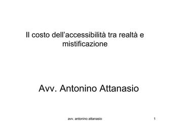 Costi accessibilità