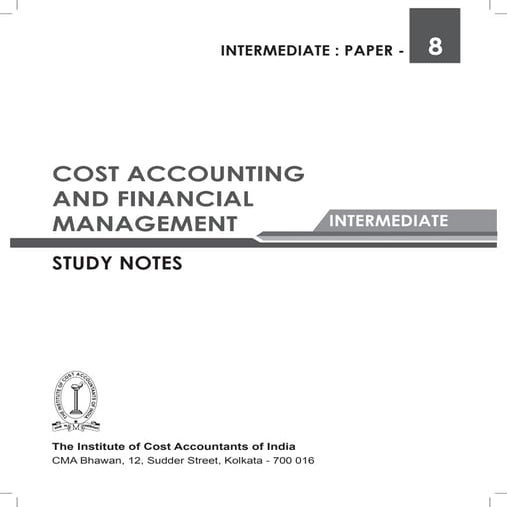 Costing and financial management