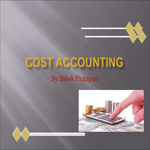 Costing chapter 1 MEANING 