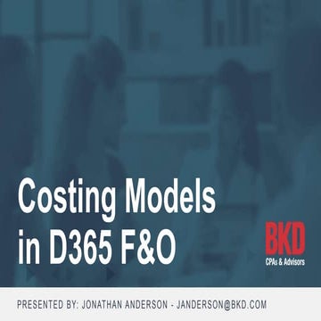 Inventory Costing Models in Dynamics 365 Finance and Operations