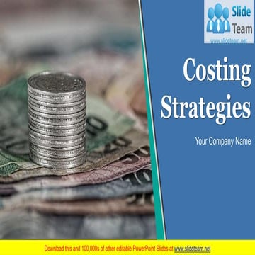 Costing Strategies PowerPoint Presentation Slides 
