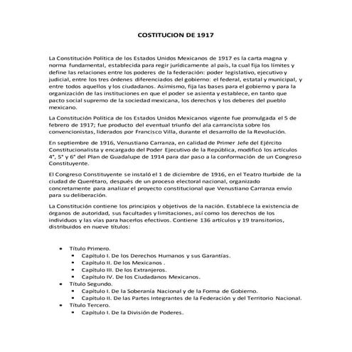 Constitucion política de los estados unidos mexicanos | PDF