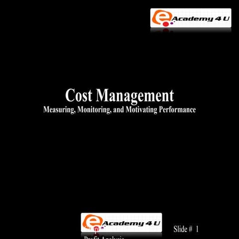 Cost management