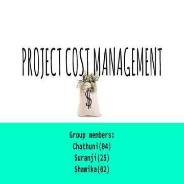 Cost management