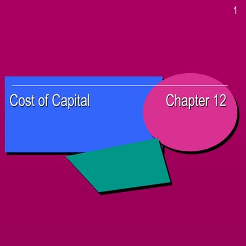 Cost of capital