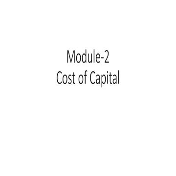 cost of capital problem and explanation with example