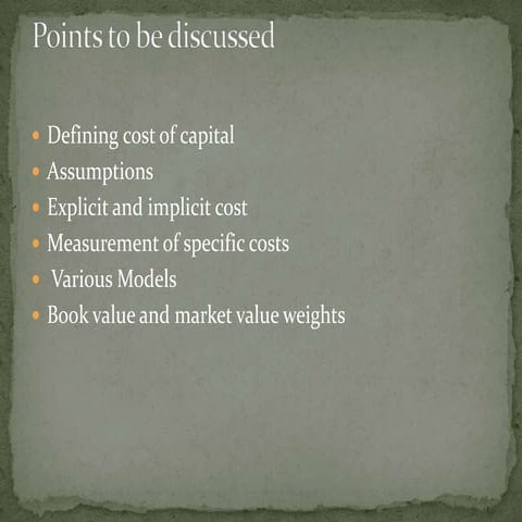 Cost of capital....ppt