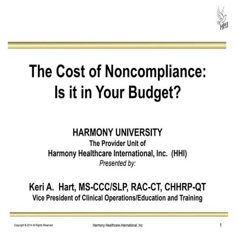The Cost of Non-Compliance: Is it in Your Budget?