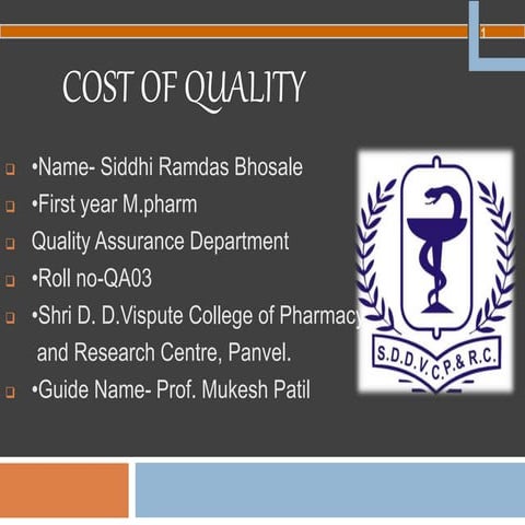 Cost of quality