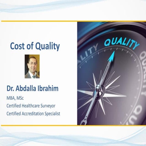Cost of quality quality
