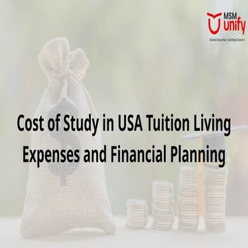 Cost of Study in USA for International Students | PPTX