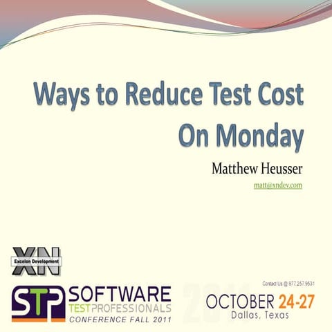 Reduce Test Cost On Monday
