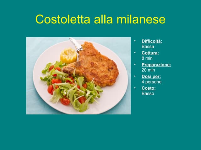 Costoletta alla milanese claudio | PPT