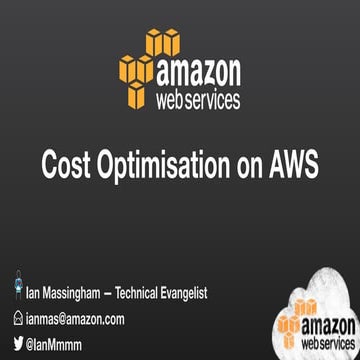 Cost Optimisation on AWS