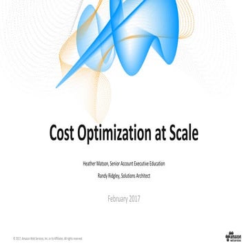 AWS Cost optimization at scale