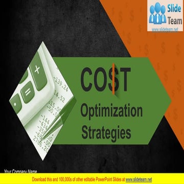 Cost Optimization Strategies PowerPoint Presentation Slides 