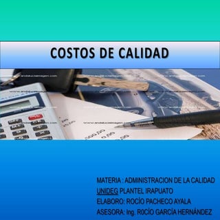Costos De La Calidad
