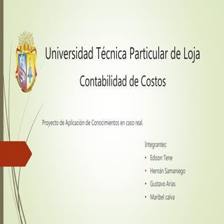 Estudio de Costos Parte Uno